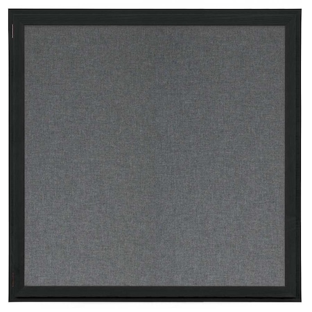 United Visual Products Outdoor Enclosed Combo Board, 72"x36", Black Frame/Grey & Forbo UVCB7236ODB-GREY-FORBO